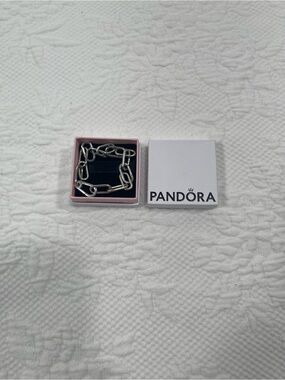 Pandora Silver Link Chain Bracelet with Polished Shine